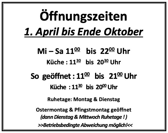 ffnungszeiten Frhjahr 2025